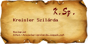 Kreisler Szilárda névjegykártya